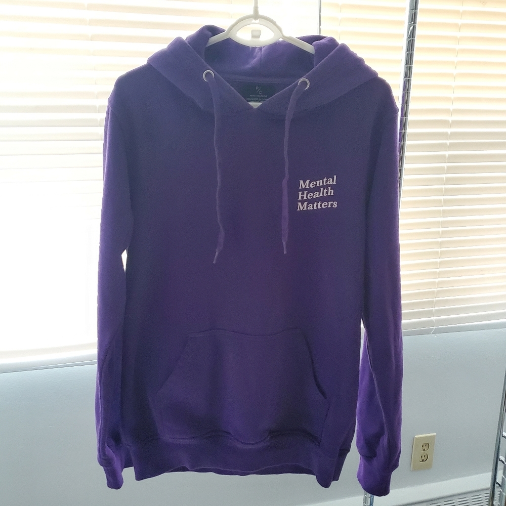 Peace Collective "Mental Health Matters" Purple Hoodie - Small